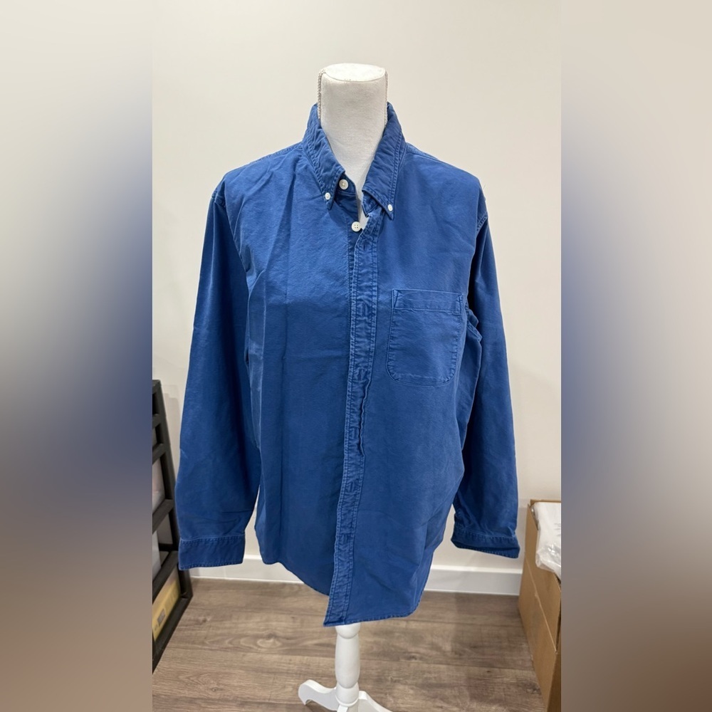 Abercrombie & Fitch Sky Blue Casual Long Sleeve Shirt with Chest Pocket Size XL